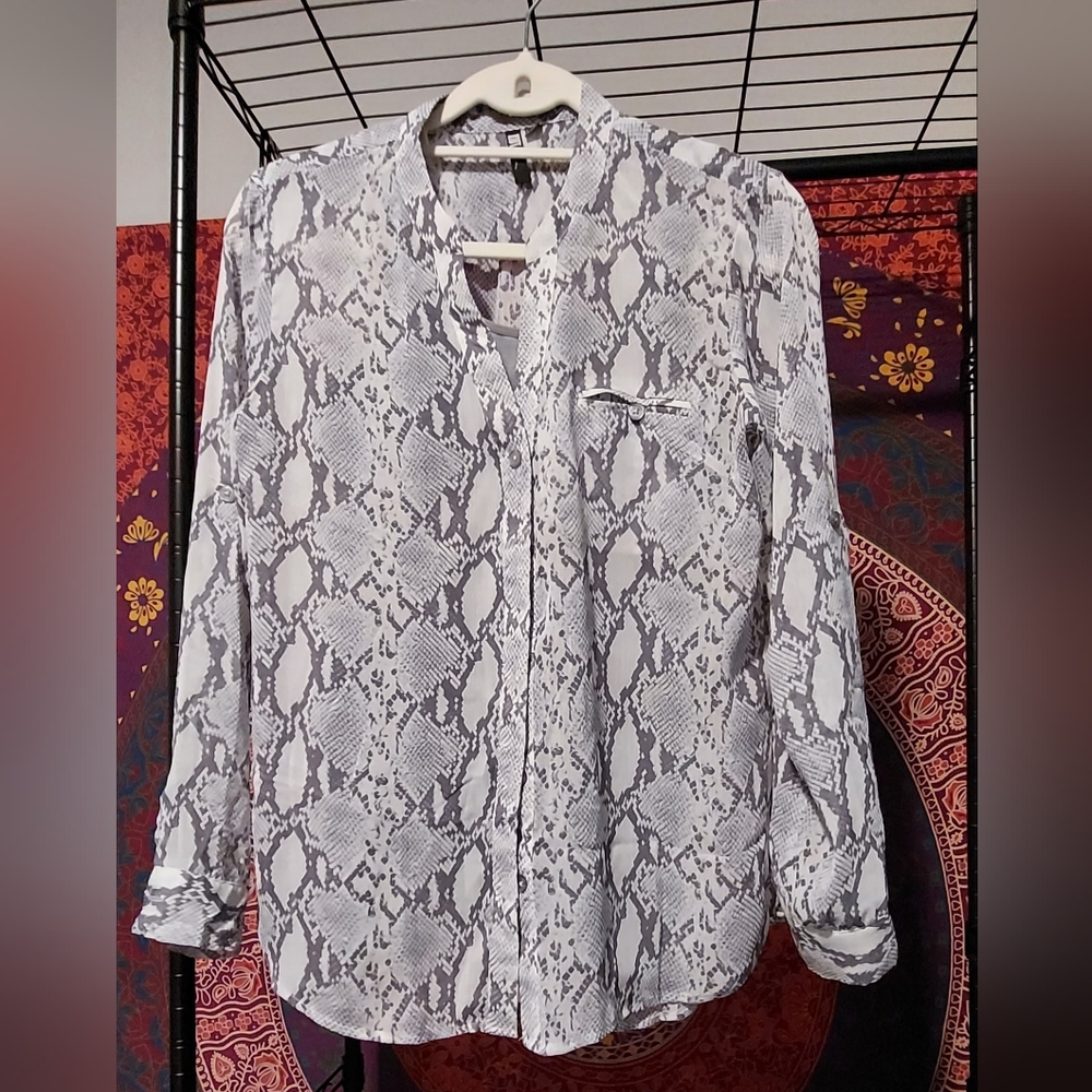 Women's Snake Print Blouse